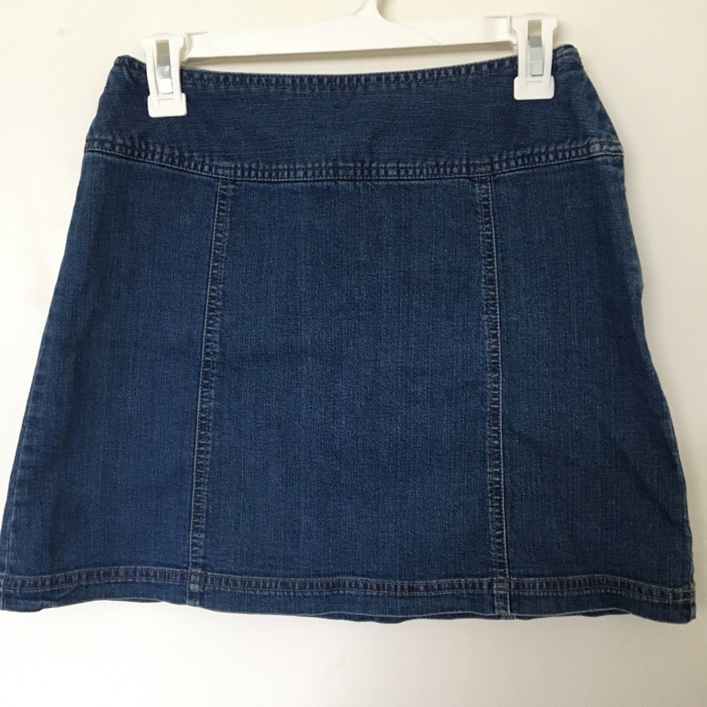 Denim mini skirt